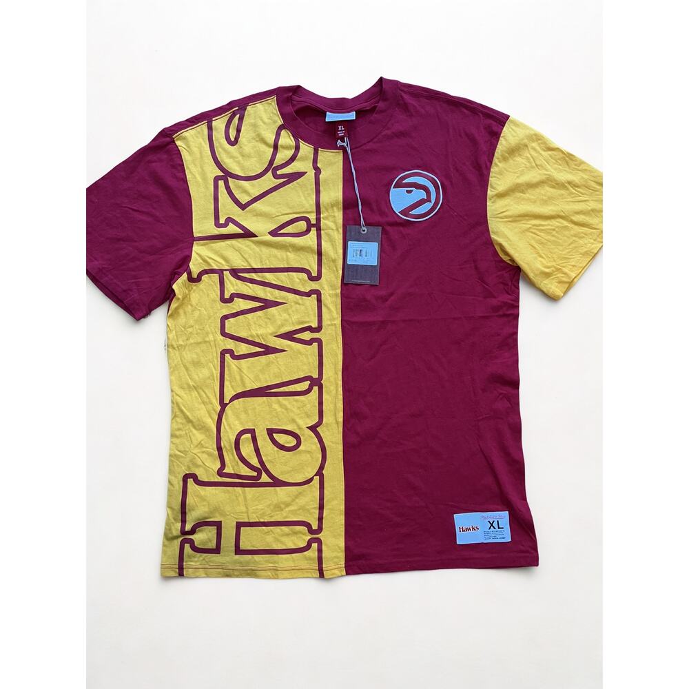 Mitchell & Ness mens XL atlanta hawks NBA tee new with tag